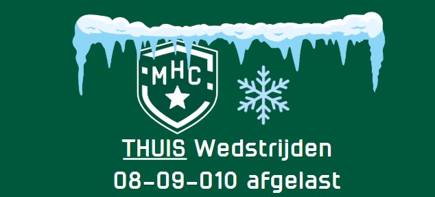 MHC THUIS 08:45 O8-9-10 afgelast Nieuws afbeelding